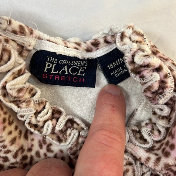 18M Leopard Print velvety dress - Picture 3 of 3